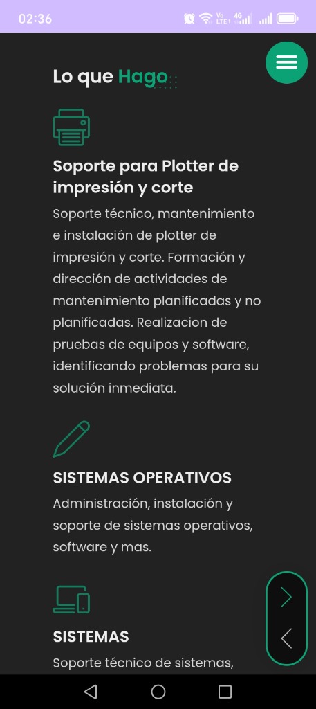 Menú de Navegación